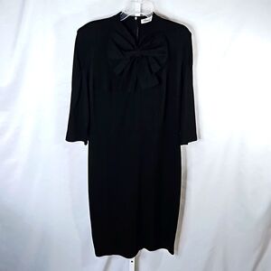 Vfemage Black Bow Dress Size 20